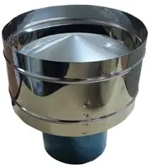 [69874] Sombrero Acero Inoxidable 5" P/Estufa A Leña