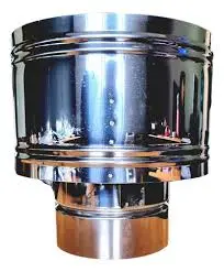 [69876] Sombrero Acero Inoxidable 8" P/Estufa A Leña