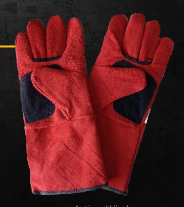 [73746] Guante Soldador Reforzado Rojo  Talle Unico