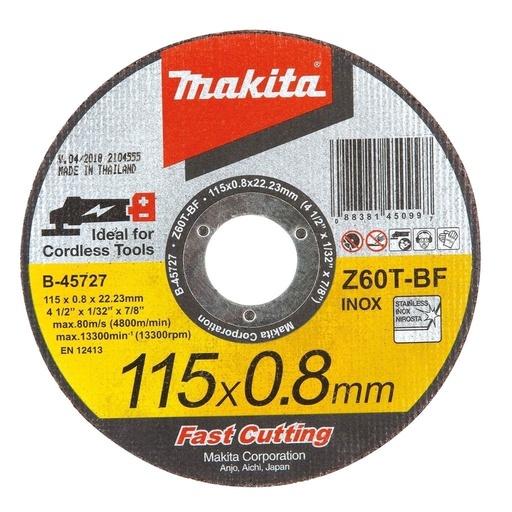 [61847] Disco De Corte 115x0.8x22.23 # AT60 Larga Vida