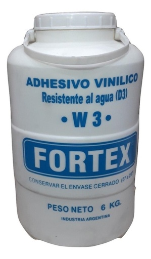[318] Cola Fortex W3 Resistende Al Agua X 6Kg