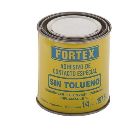 [36183] Cemento De Contacto Sin Tolueno Fortex X 1/4lt.