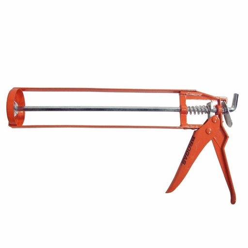 [63605] Pistola Aplicadora P/Silicona Esqueleto Naranja