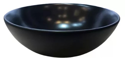 [75919] Bacha De Porcelana De Apoyar Negra 285x115 MM