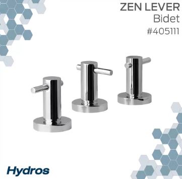 [75930] Grifería Hydros Zen Lever Bidet Con Cierre Cerámico