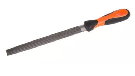 [76186] Lima Media Caña Con Mango 250mm Grano Grueso