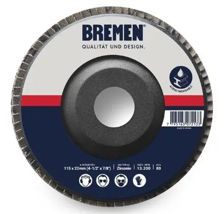 [76199] Disco Flap Bremen 7" Zirconio #80 $XUnid [Pack X 10 Unid]