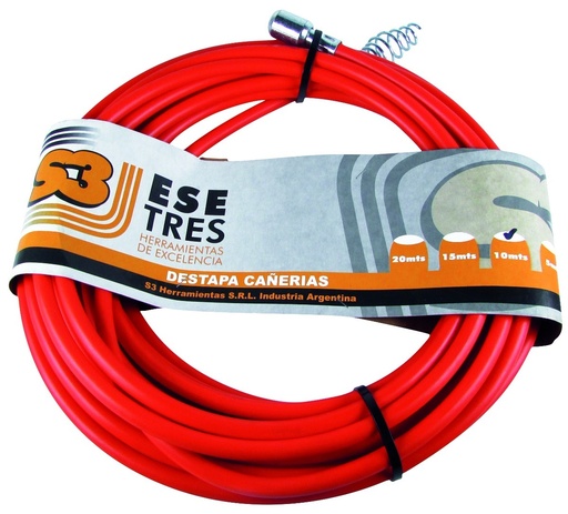 [60613] Cinta Plastica Destapacañerias X5mts