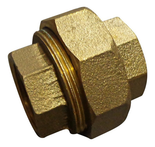 [40464] Union Doble 1/2  Bronce Roscado