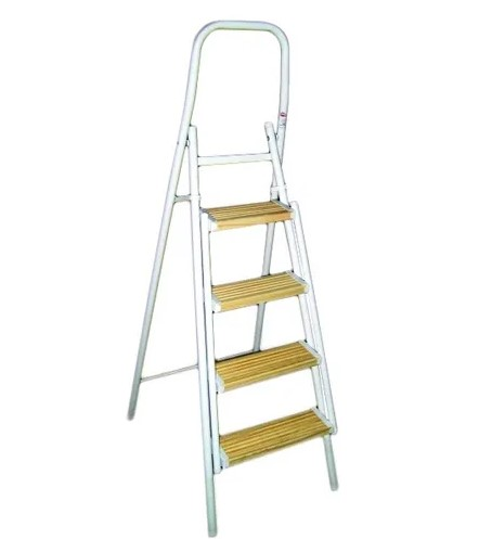 [44181] Escalera Nº7 Metalica C/Escalones De Madera