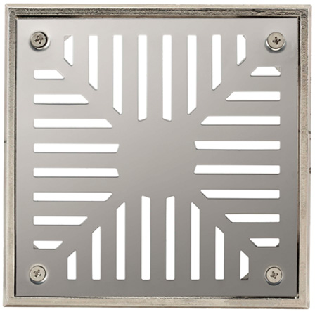 [55940] Rejilla Con Marco Fundicion Y Reja Acero Inox 15x15