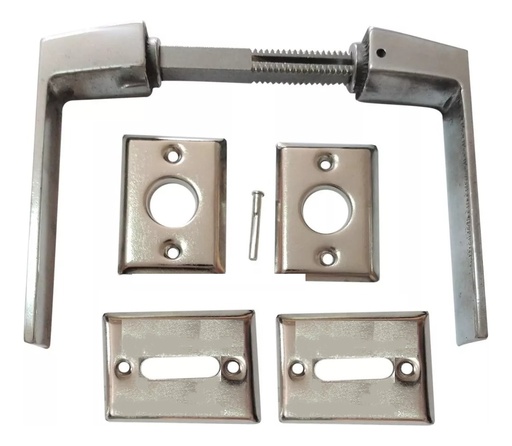[68936] Manija D/B Biselada Aluminio Negro P 75Mm