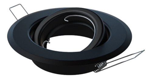 [71848] Embutir P/Dicroica GU10 Negro TX Ø100mm H35