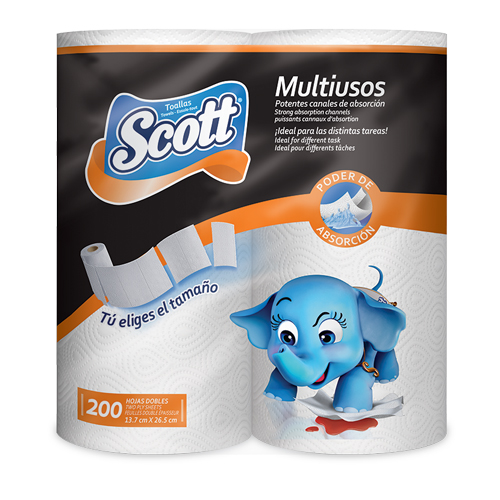 [43689] Rollo Cocina Multiusos 80 Paños Scott