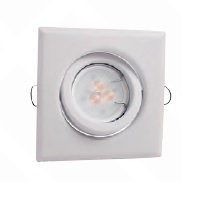 [66423] Luminaria Embutir P/Dicroica C/Mov GU10 Blanco