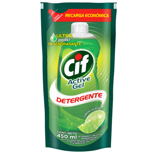 [55443] Lavavajilla Active Gel Limon DP CIF 450ml