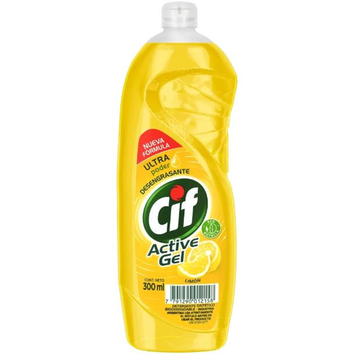 [57874] Lavavajilla Cif Bioactive Lima 300ml
