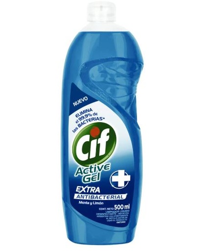 [64679] Lavavajilla Active Gel Antibacterial 500 Ml Cif