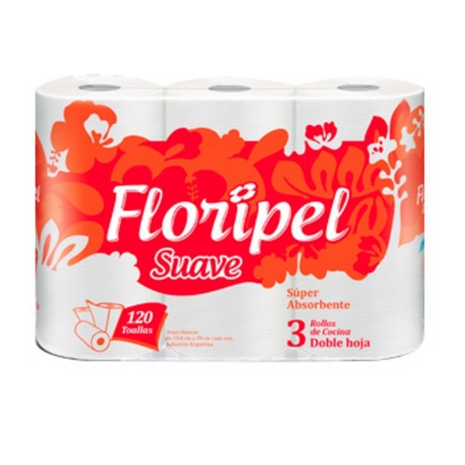 [65353] Rollo Cocina Suave 40 Paños Floripel
