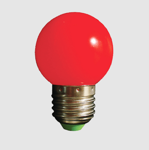 [71767] Lampara Led 1W G45 E 27 Rojo (Leuk)