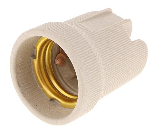 [72154] Portalampara E27 Ceram C/Puente P/Niple (400u)