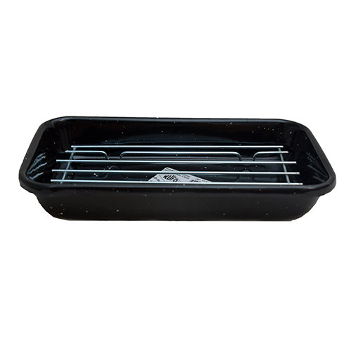 [61636] Asadera  Enlozada C/Rejilla 23x13C