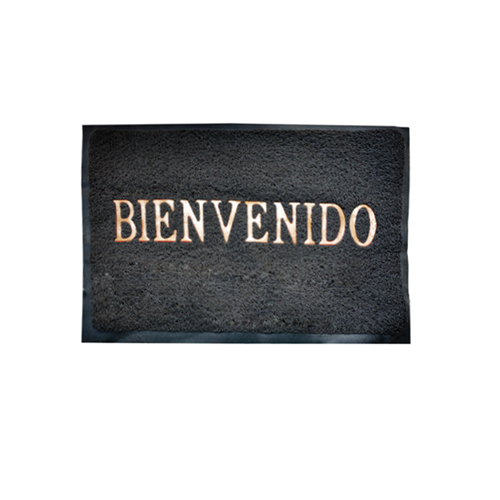 [61009] Felpudo 36x57 T/Danforth Bienvenido Gris