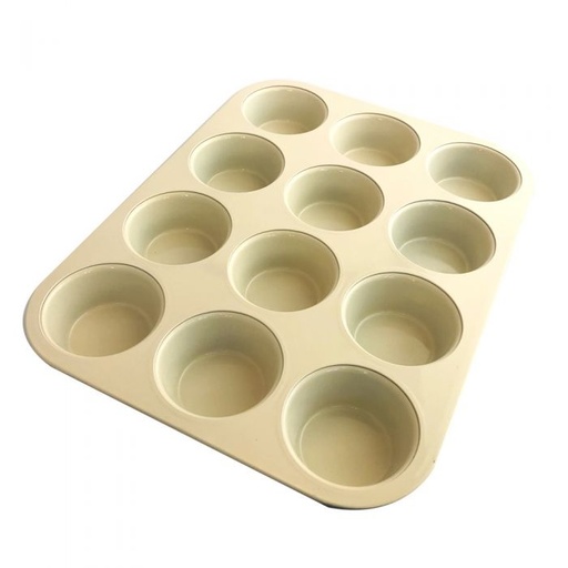 [67532] Molde Para Muffin X 12 Antiadher Ceramico Cobre Hudson