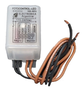 [62854] Fotocontrol 600w 3 Cables Apto Lampara Led