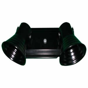 [19313] Spot Escalonado 2/L Oval Negro