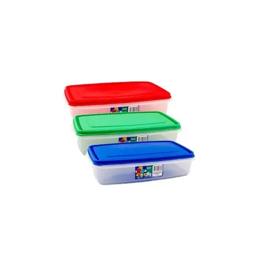 [69312] Recipiente Plastico  Hermetico Rect 2.4Lts Lts Nuva 816
