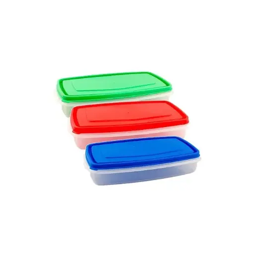 [69311] Recipiente Plastico  Hermetico Rectangular 1.3Lts Nuva 814