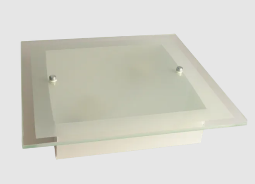 [48693] Aplique 1/2 MIca Esm. B/Bisel 25x12