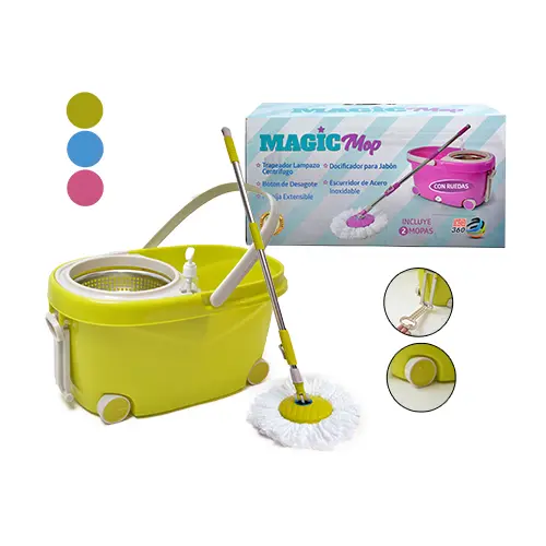[61015] Set Balde Esc + 2 Mop + Cabo Rueda
