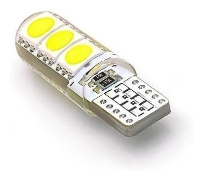 [59252] Lampara Led T10 De Silicona 12V Bco (X10)