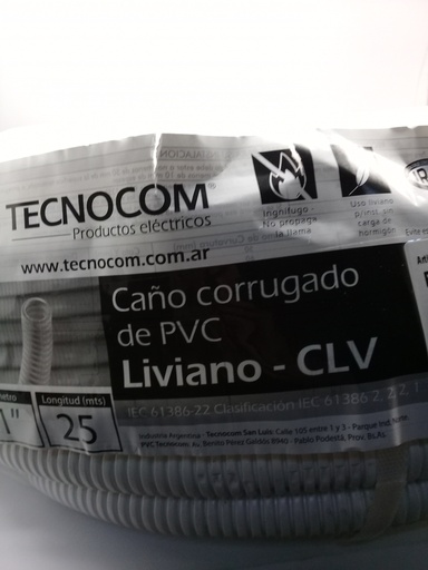 [59591] Caño PVC Flexible 1" Bl.