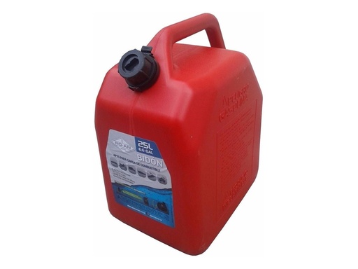 [66352] Bidon Plastico Antiventeo Rojo P/ Nafta X 25 Lts