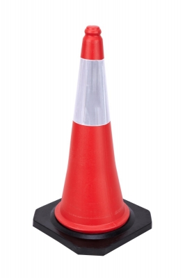 [66360] Cono Reflectivo Naranja Base Goma 50 Cm Reforzado