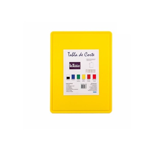 [68626] Tabla De Cocina Plastica 30x40cm Amarilla