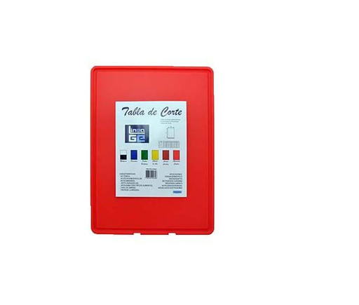 [68628] Tabla De Cocina Plastica 30x40cm Roja