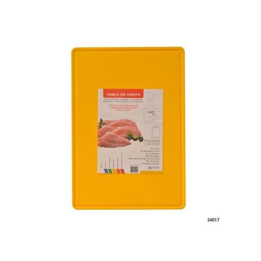 [68629] Tabla De Cocina Plastica 35x50 Cm Amarilla