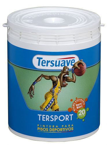 [46605] Pint. Para Piso Deportivo Acuoso Mate Rojo 4L