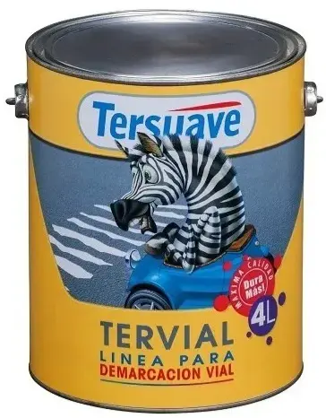 [75261] Tervial Demarcacion Vial Acrilico Mate Blanco x 4 lts