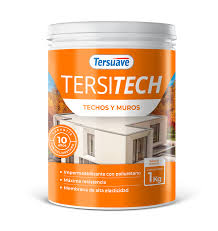 [71950] Tersitech Impermeabilizante Para Techos Y Muros Negro 1 Kg