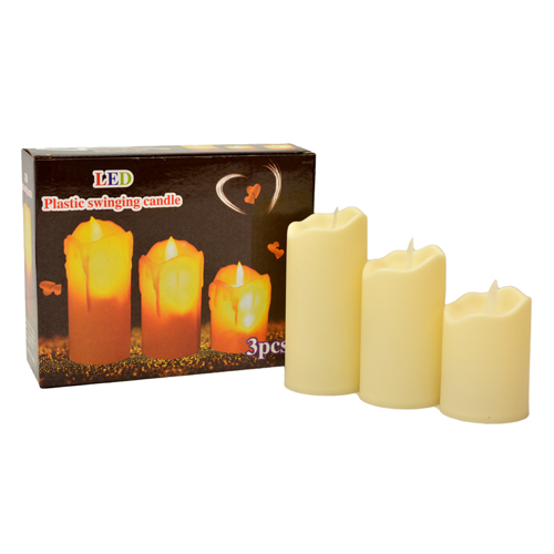 [63676] Vela Led A Pila X 3 Bcas