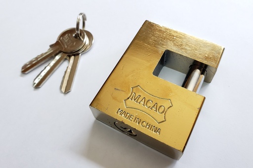 [64131] Candado Pulido Perno Horizontal 90mm