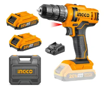 [76341] Taladro Atornillador Inalámbrico Ingco 20v Cdli20028