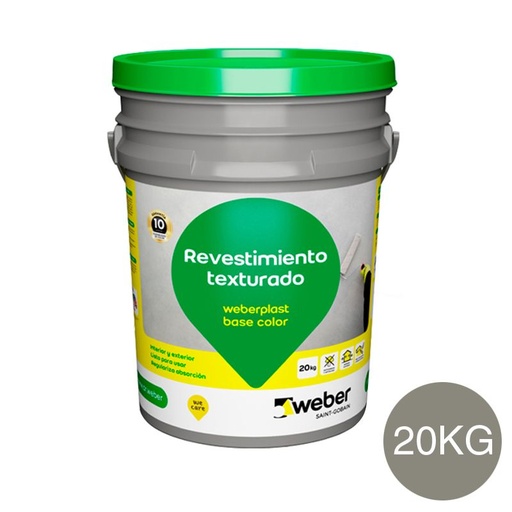 [76297] Weberplast Revest BC Gris Plomo X20kg