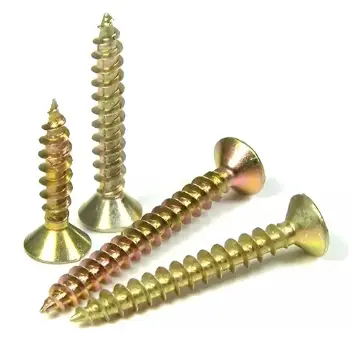 [76382] Tornillo Madera FN Dorado 8 x 2 1/2