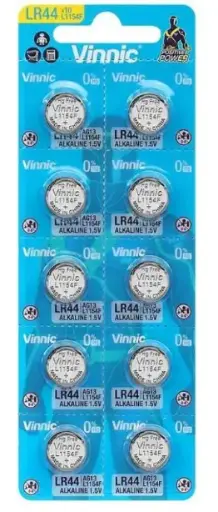 [76374] Pila LR44 Vinnic $ X Unid (Blister X 10)